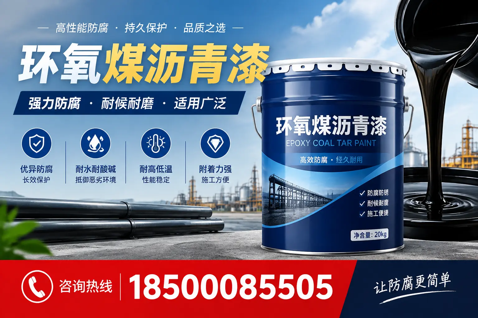 环氧煤沥青漆在不同气候条件下的表现分析,上饶适用性